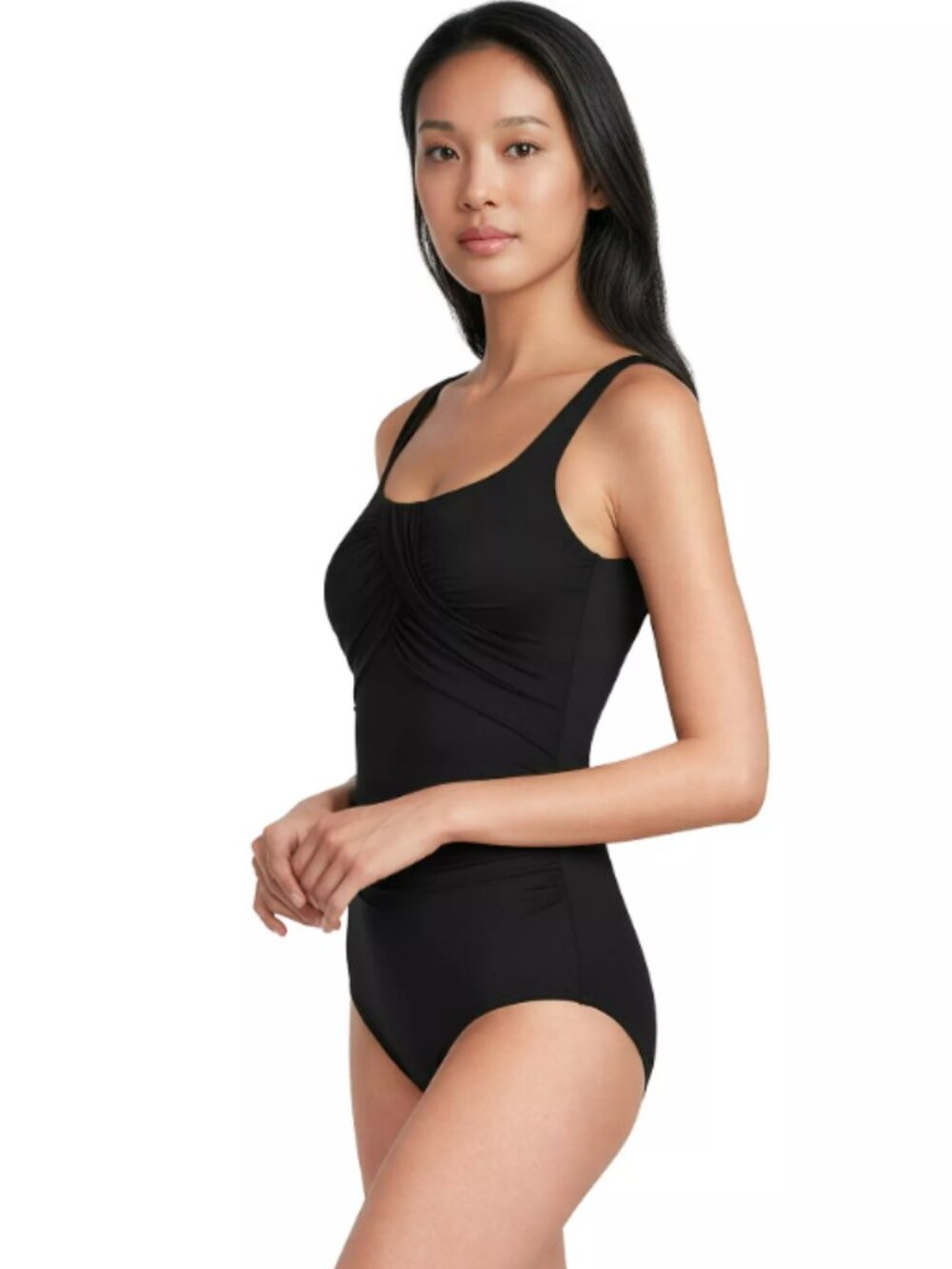 Land's End Women's New SlenderSuit Carmela Underwire One Piece Swimsuit